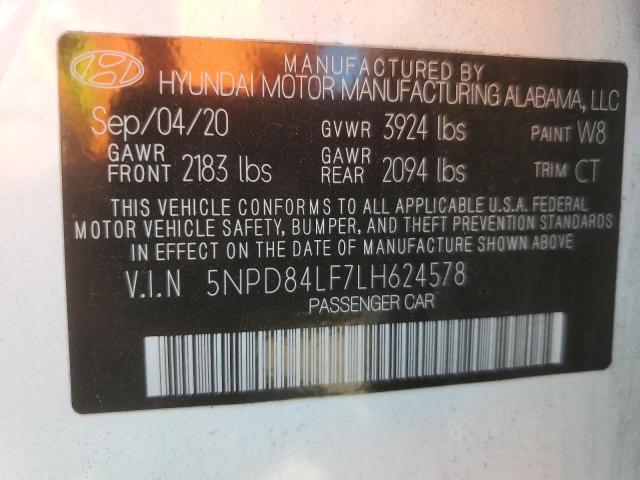 2020 HYUNDAI ELANTRA SE - 5NPD84LF7LH624578