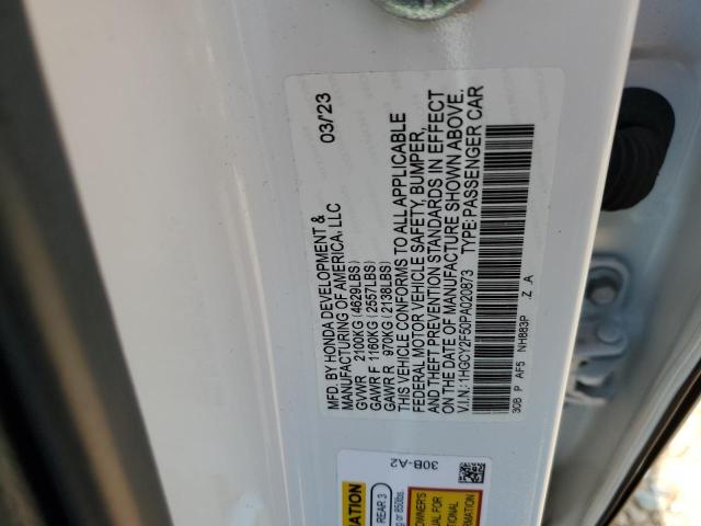 2023 HONDA ACCORD HYB 1HGCY2F50PA020873