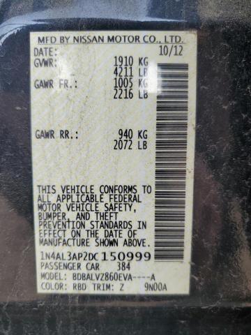 2013 NISSAN ALTIMA 2.5 - 1N4AL3AP2DC150999