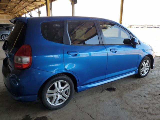 HONDA FIT SPORT 2008 blue  gas JHMGD386X8S056894 photo #4