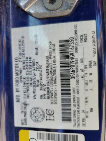 2016 FORD FUSION SE - 3FA6P0T94GR167350