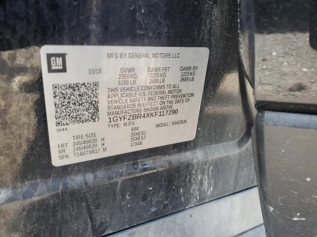 2019 CADILLAC XT4 LUXURY 1GYFZBR4XKF117290