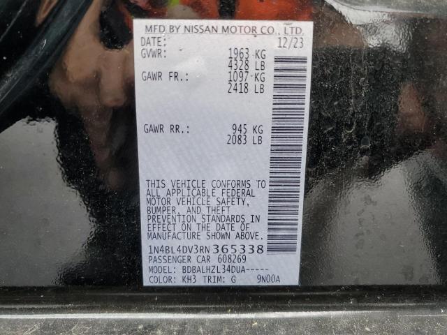 2024 NISSAN ALTIMA SV 1N4BL4DV3RN365338