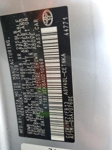 2010 TOYOTA CAMRY BASE - 4T1BF3EK6AU010668