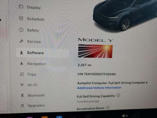 2026 TESLA MODEL Y 7SAYGDEE0TF324181