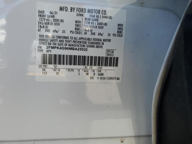2021 FORD EDGE SE 2FMPK4G96MBA25022