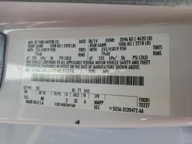 2014 FORD ESCAPE TIT - 1FMCU0JX5EUE53376