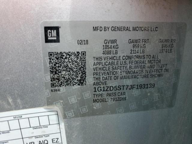 2018 CHEVROLET MALIBU LT - 1G1ZD5ST7JF193139