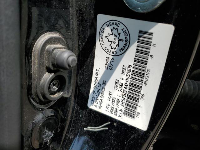 2015 HONDA CIVIC LX 2HGFB2F4XFH050808