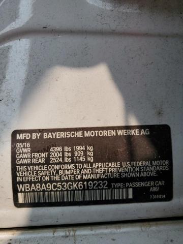 2016 BMW 320 I WBA8A9C53GK619232