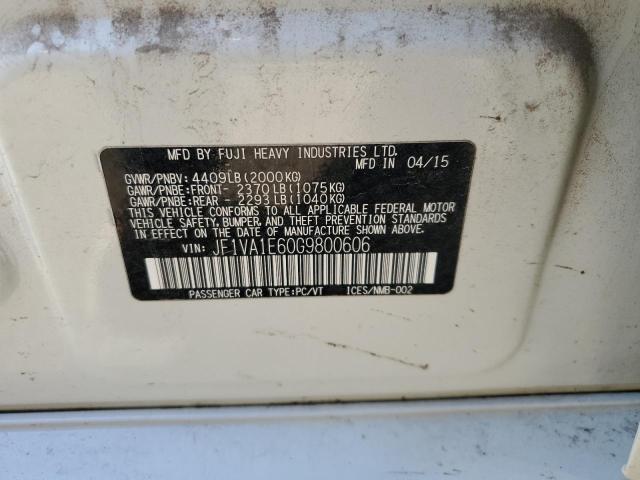 2016 SUBARU WRX PREMIUM - JF1VA1E60G9800606