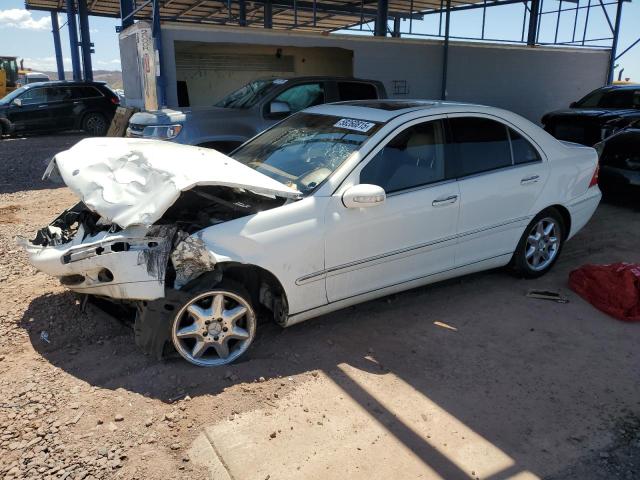 MERCEDES-BENZ C 240 2004 white  gas WDBRF61J64E015626 photo #1