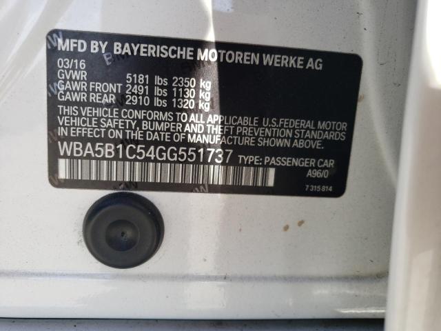 2016 BMW 535 I WBA5B1C54GG551737