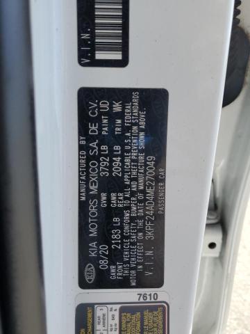 2021 KIA FORTE FE - 3KPF24AD4ME270049