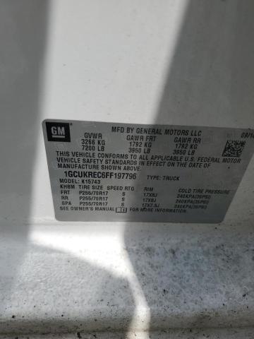 2015 CHEVROLET SILVERADO - 1GCUKREC6FF197796