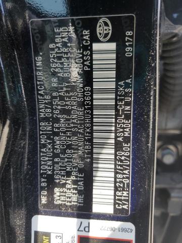 2017 TOYOTA CAMRY LE - 4T1BF1FK8HU313609