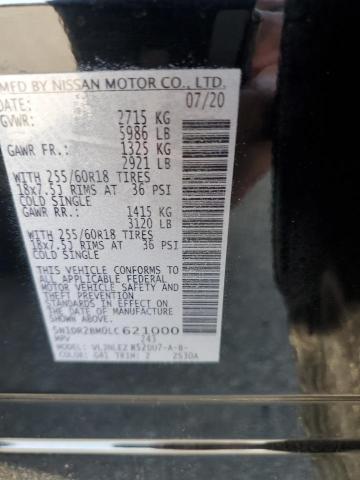 2020 NISSAN PATHFINDER 5N1DR2BM0LC621000