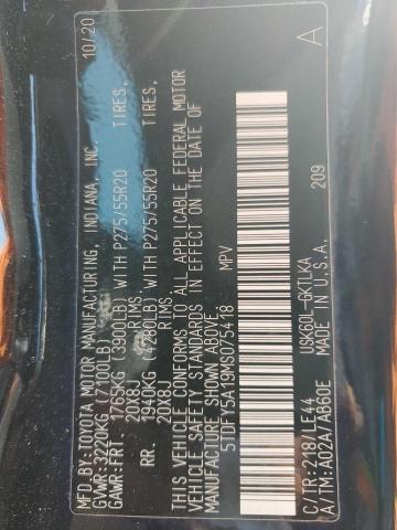 2021 TOYOTA SEQUOIA LI 5TDFY5A19MS075418