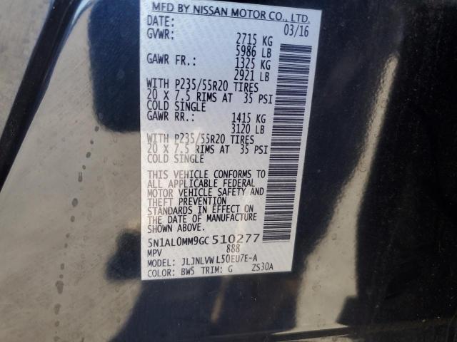 2016 INFINITI QX60 - 5N1AL0MM9GC510277