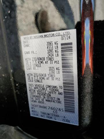 2024 NISSAN ROGUE SV - 5N1BT3BA6RC760285