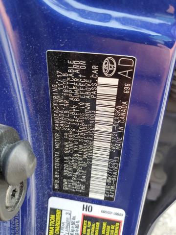 2018 TOYOTA COROLLA L #3263934177