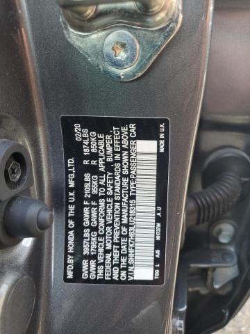 shhfk7h63lu218315 - 2020 Honda civic ex - #60916415