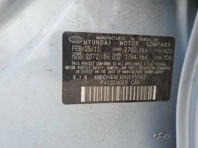 2011 HYUNDAI ELANTRA GL - KMHDH4AEXBU115563