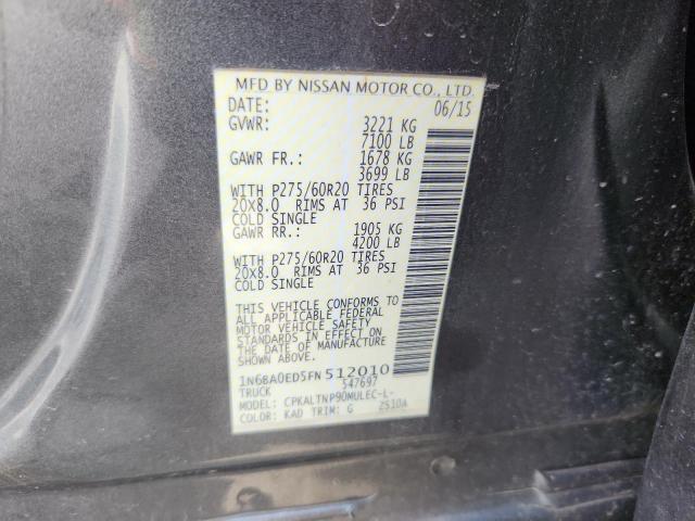 2015 NISSAN TITAN S 1N6BA0ED5FN512010