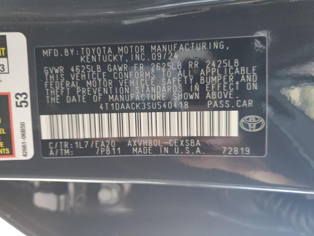 2025 TOYOTA CAMRY XSE - 4T1DAACK3SU540418