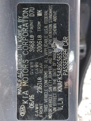 2016 KIA FORTE LX KNAFK5A89G5653300