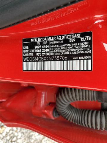 2019 MERCEDES-BENZ CLA 250 4M WDDSJ4GBXKN755706
