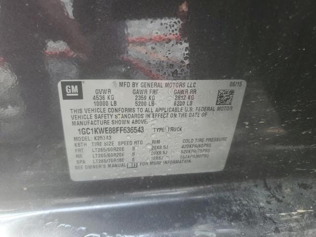 2015 CHEVROLET SILVERADO - 1GC1KWE88FF636543