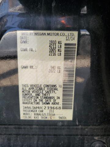 2015 NISSAN ALTIMA 2.5 - 1N4AL3AP4FC239668
