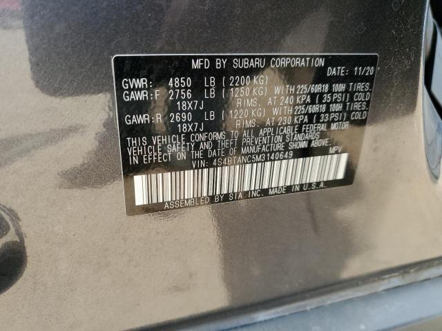2021 SUBARU OUTBACK LI 4S4BTANC5M3140649