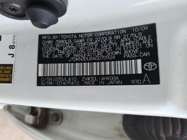 2010 TOYOTA PRIUS - JTDKN3DUXA0070924