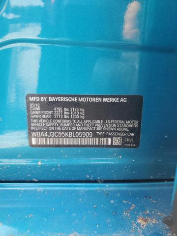 2019 BMW 430XI GRAN WBA4J3C55KBL05909