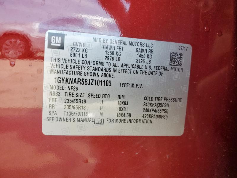 2018 CADILLAC XT5 1GYKNARS8JZ101105