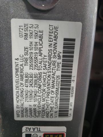 2021 HONDA CR-V TOURI - 5J6RW2H95ML022126