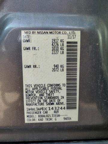 2018 NISSAN ALTIMA 2.5 1N4AL3AP8JC143244