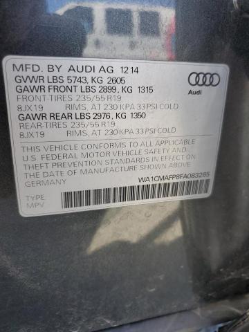 2015 AUDI Q5 TDI PRE WA1CMAFP8FA083265