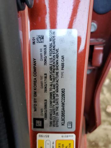 2021 CHEVROLET SPARK LS KL8CB6SA4MC228063
