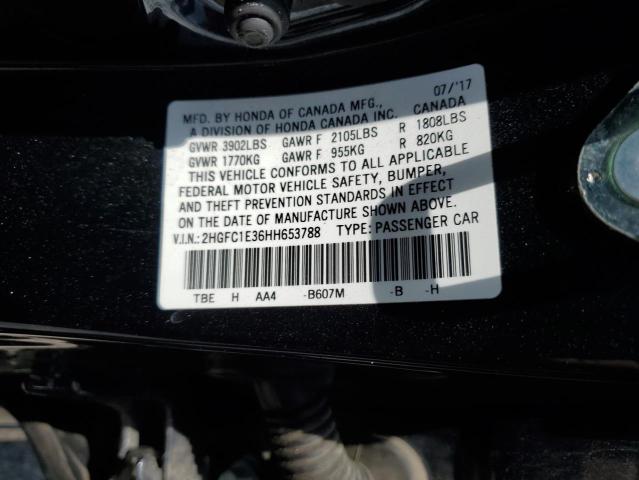 2017 HONDA CIVIC EX 2HGFC1E36HH653788