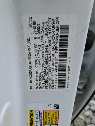 2020 HONDA ACCORD EX 1HGCV1F44LA139157