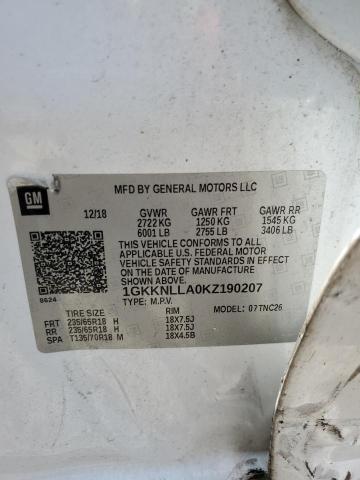 2019 GMC ACADIA SLE 1GKKNLLA0KZ190207
