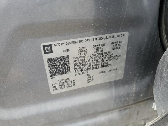 2020 CHEVROLET TRAX 1LT - 3GNCJPSB3LL290976