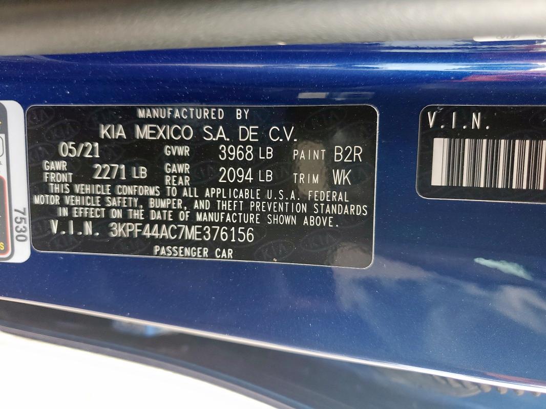 2021 KIA FORTE GT - 3KPF44AC7ME376156