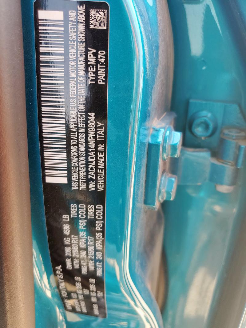 2022 JEEP RENEGADE S - ZACNJDA14NPN98044