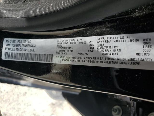 2022 RAM 1500 REBEL - 1C6SRFLT9NN206474