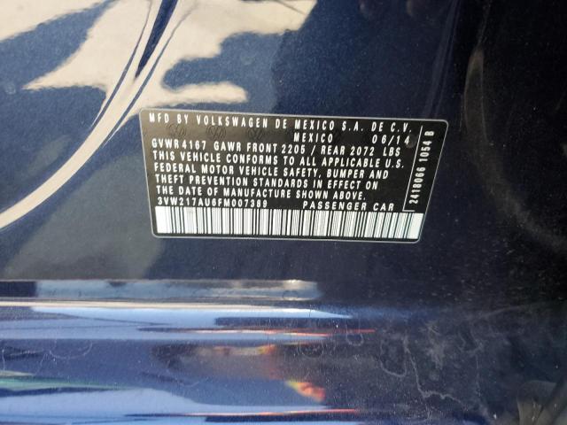 2015 VOLKSWAGEN GOLF 3VW217AU6FM007389