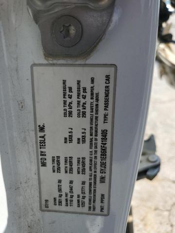 2019 TESLA MODEL 3 - 5YJ3E1EB6KF418405